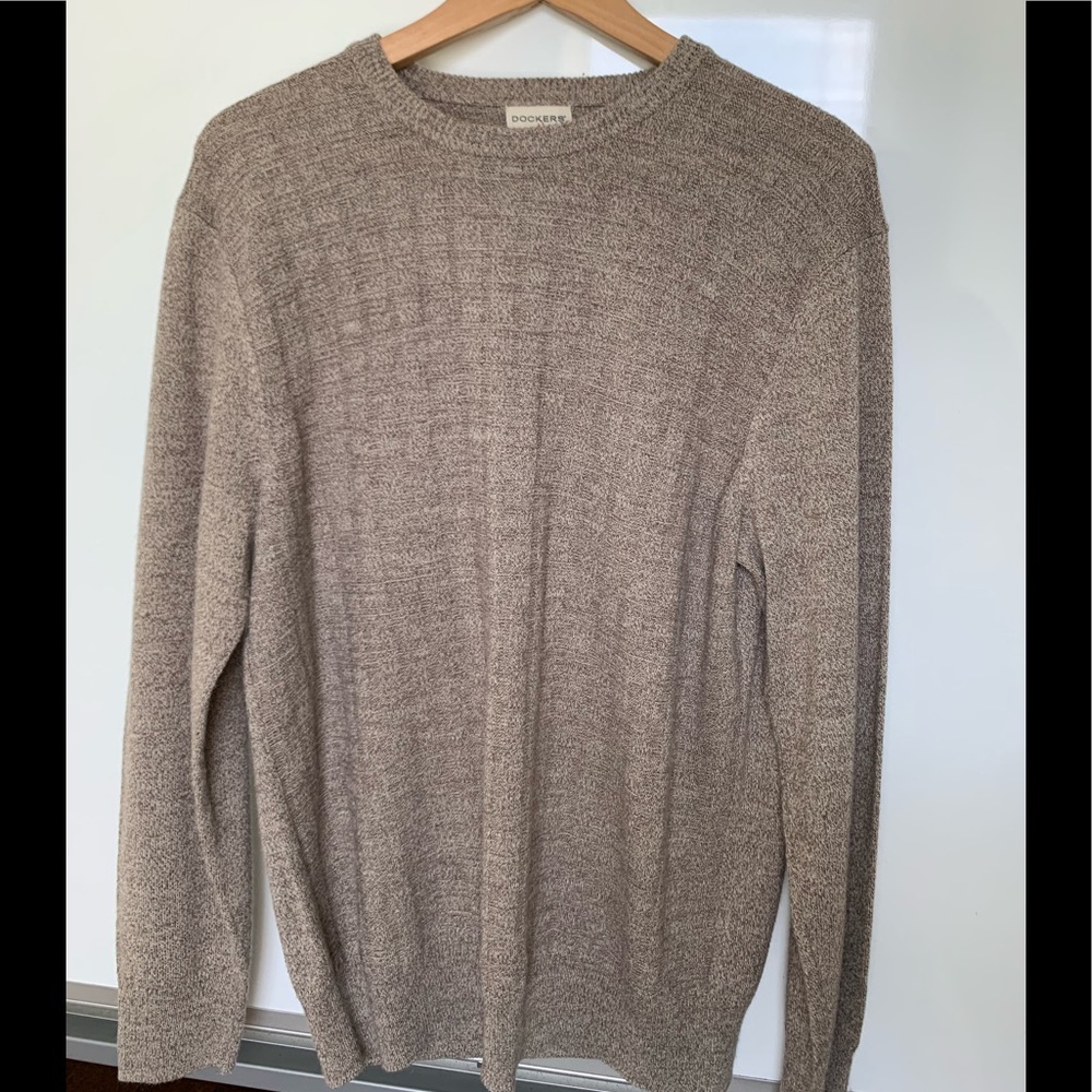 Men's Long-Sleeved Beige Sweatshirt